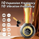 High End Macaron Color Automatic Heated Thrust Vibrator Dildo with Base for Women Remote Control