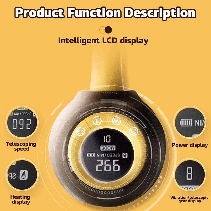 High End Macaron Color Automatic Heated Thrust Vibrator Dildo with Base for Women Remote Control
