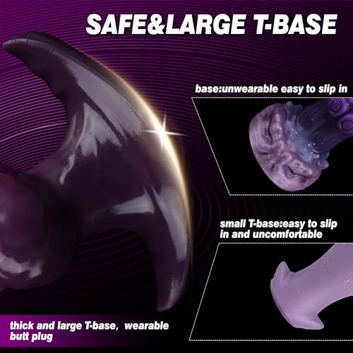 Inflatable Butt Plug Knot Large Buttplug, Huge Anal Inflatable Dildo Silicone Wearable Butt Plug
