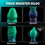 Inflatable Dildo Monster Anal Dildo Fantasy Alien Dildos Dragon Monster Sex Toy with Adjustable Thickness