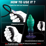 Inflatable Dildo Monster Anal Dildo Fantasy Alien Dildos Dragon Monster Sex Toy with Adjustable Thickness