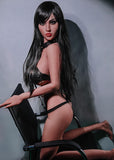 Jamie Curvy Sex Doll – Tan BBW Love Doll Brown Eyes With Long Light Blonde Hair And Long Brown Hair