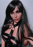 Jamie Curvy Sex Doll – Tan BBW Love Doll Brown Eyes With Long Light Blonde Hair And Long Brown Hair
