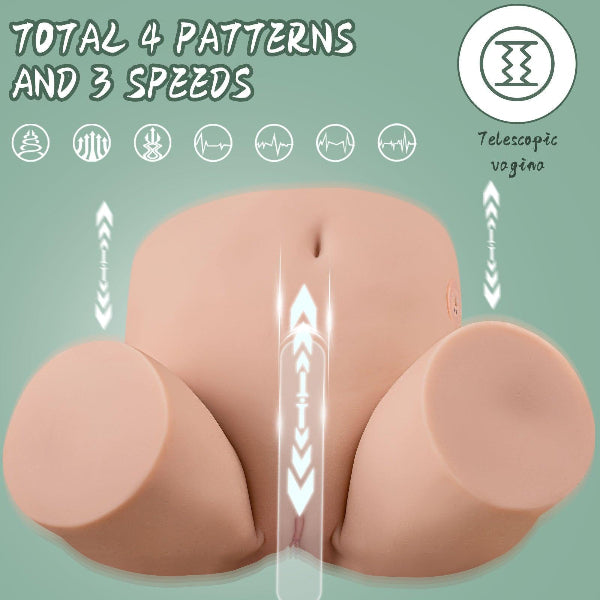 Kama 35.7lb Realistic Sex Doll | 3 Speeds 4 Modes Full Scale Automatic Suction Hip Torso - propinkup