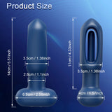 Karrot Butt Plug 10 Tapping 10 Vibrating Pointed Design Anal Toy with Remote Control