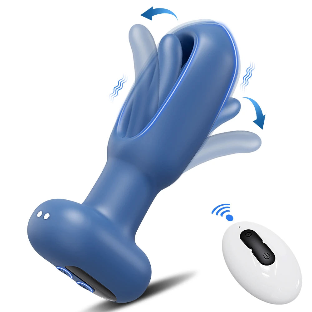 Karrot Butt Plug 10 Tapping 10 Juguete anal con diseño puntiagudo vibrante con control remoto 