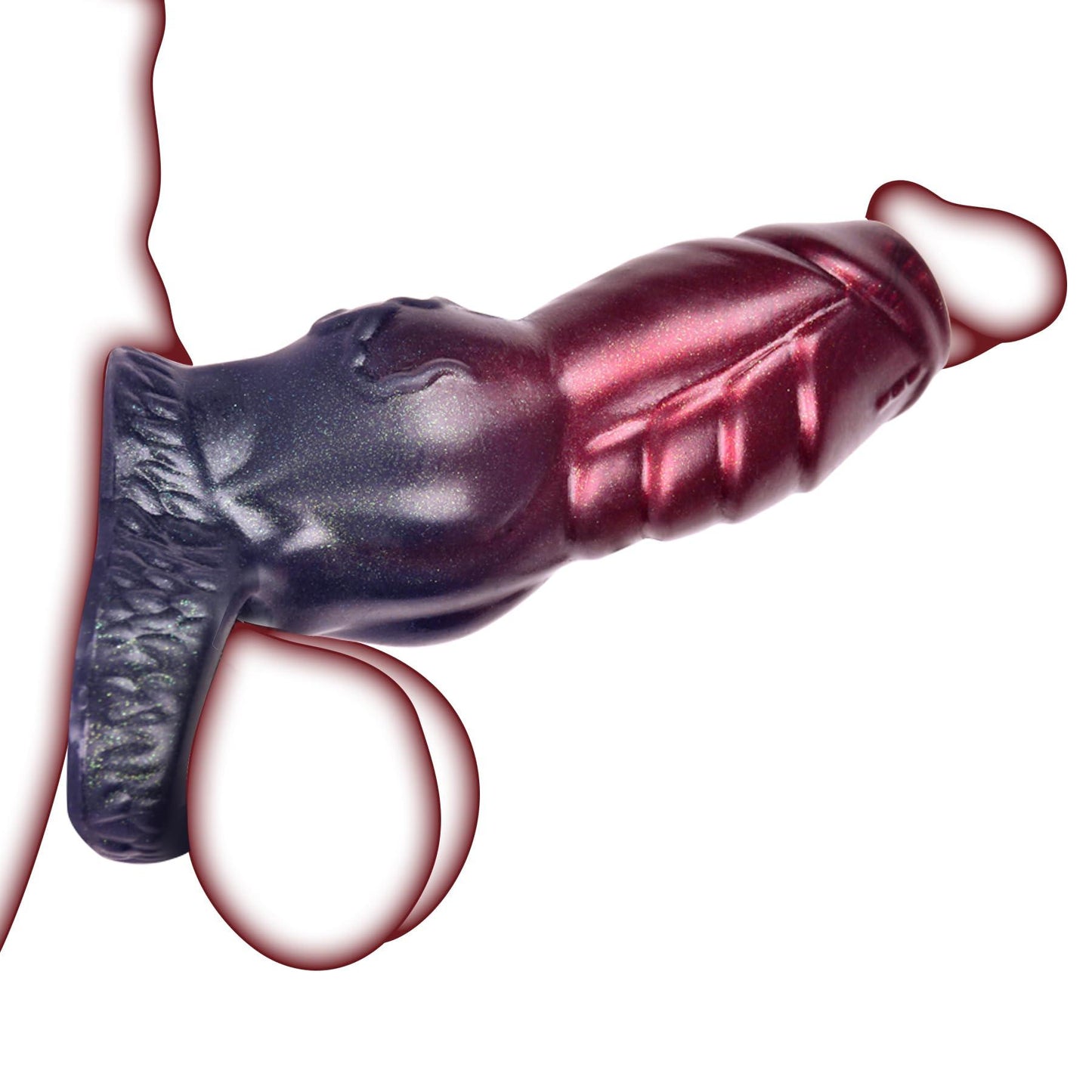 Knot Penis Sleeve Cock Sleeve Cock Ring Penis Extender Ultra-Soft Penis Enlarger for Couples