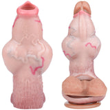 Knotted Silicone Extender Sheath Dog Knot Male Enlarge Penis Sleeve Cock Ring Adult Sex Toy for Men Couples