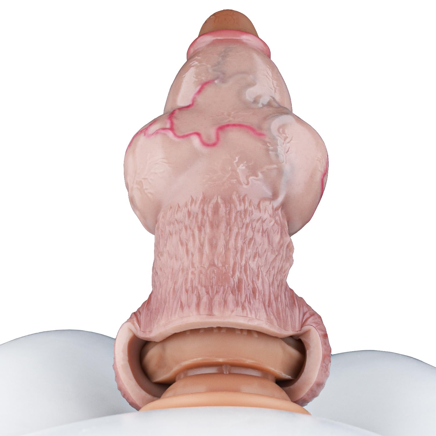 Knotted Silicone Extender Sheath Dog Knot Male Enlarge Penis Sleeve Cock Ring Adult Sex Toy for Men Couples
