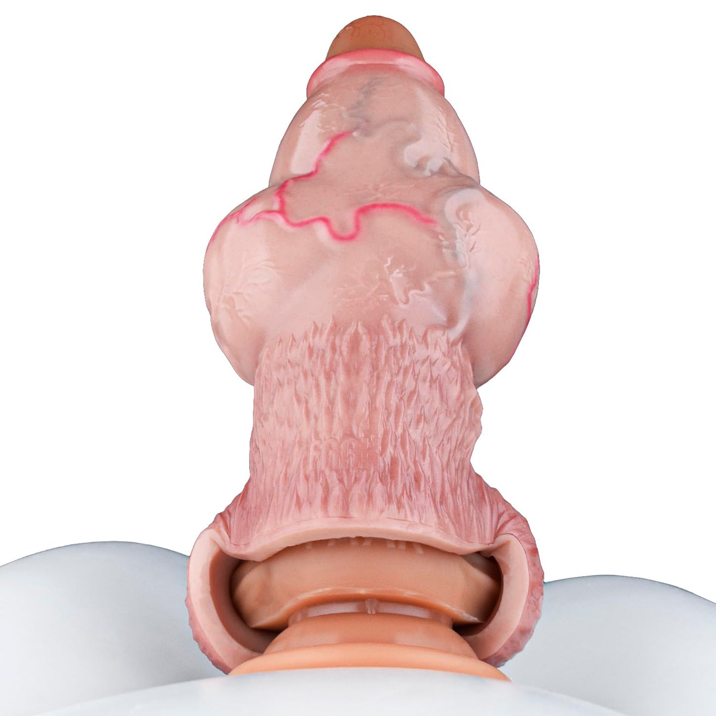 Knotted Silicone Extender Sheath Dog Knot Male Enlarge Penis Sleeve Cock Ring Adult Sex Toy for Men Couples