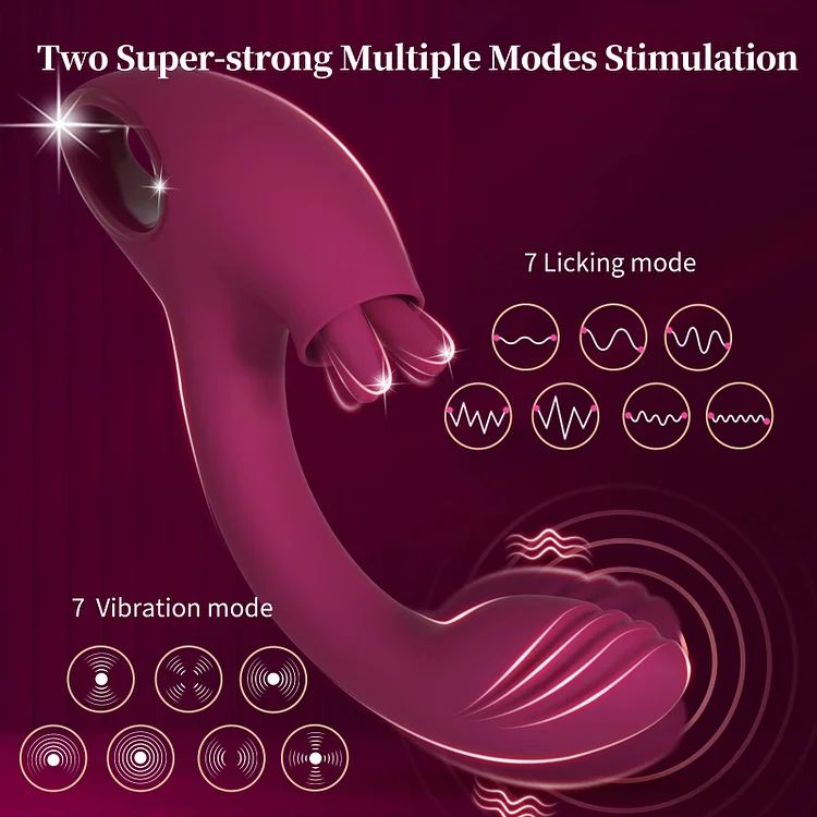 Lydia - Tongue Licking Vibrator G Spot Clit Stimulator Sex Toy for Woman