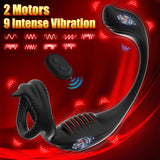 Male Prostate Massager 3 in 1 Anal Vibrator with Penis Ring & Remote Controller Sex Toys