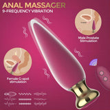 Masajeador de próstata con vibrador anal de control remoto y aplicación 