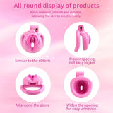 Male Chastity Cage Lightweight Cock Cage ABS+Resin Chastity Device Adult Sex Toys with 4 Different Sizes Rings