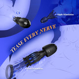 Male Masturbator with Vibration & Suction Silicone Male Stroker Sex Toys Flexible Finger Design