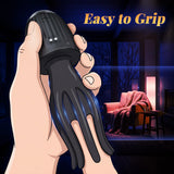 Male Masturbator with Vibration & Suction Silicone Male Stroker Sex Toys Flexible Finger Design