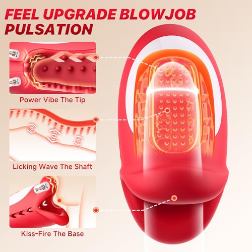 Male Maturbator Sex Toys For Men – Waving Motion Male Sex Toy with Hollow Out Design, 10 Waving & Vibrating In 3 Motors for 360° Blowjob Stroker Vibrator, App Control Adult Sex Toy for Gay Men