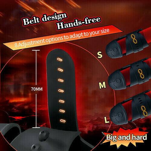 Male Trainning Hands Free Belt Design Masturbation Vibrator