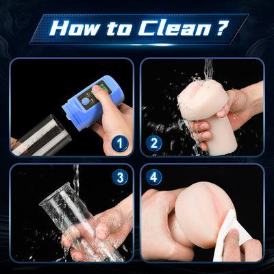 【Must-Have】3 in 1 Penis Enlargement Pump LCD Screen with Pussy Sleeve