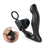 Masajeador de próstata ergonómico con calefacción por vibración NOAH 10 