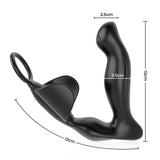 NOAH 10 Ergonomisches Prostata-Massagegerät mit vibrierender Heizung 