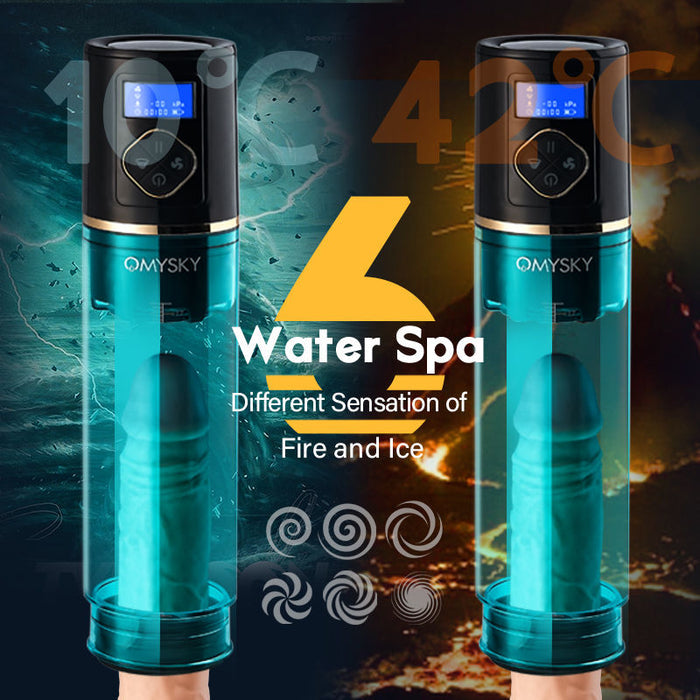 OMYSKY 6-Frequency Water Spa 6-Mode Sucking Markham Penis Enlargement Pump