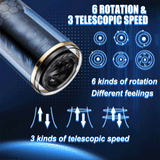 OMYSKY Bluetooth 10 Copa de masturbación masculina con sentido técnico de succión giratoria de empuje 