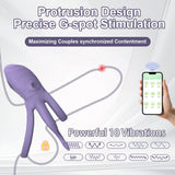 Octopus Tentacles Clitoral Stimulator 9 Vibrating Cock Ring Penis Ring Sex Toy for Men Couples