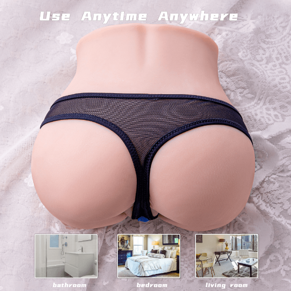Olga Butt Automatic Sex Doll 7.9lb Realistic Ass 10 Frequency Vibration Dual Channel Butt - propinkup