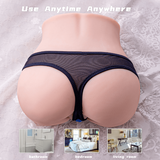 Olga Butt Automatic Sex Doll 7.9lb Realistic Ass 10 Frequency Vibration Dual Channel Butt - propinkup