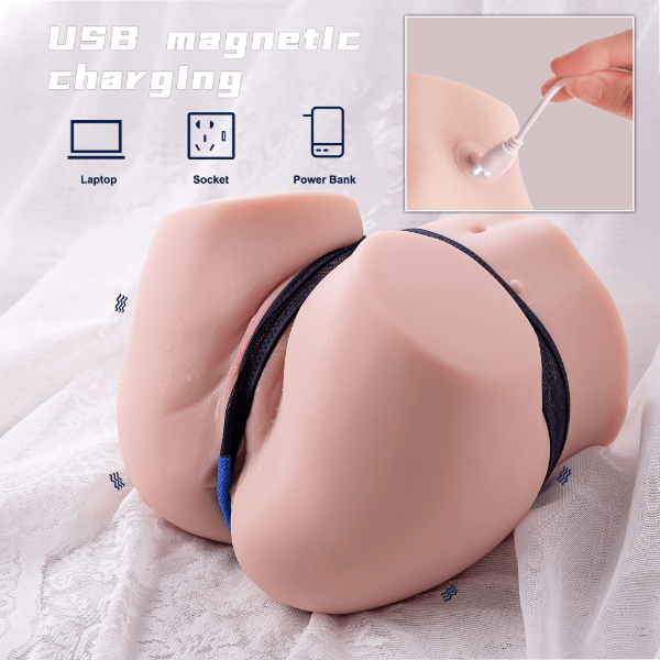 Olga Butt Automatic Sex Doll 7.9lb Realistic Ass 10 Frequency Vibration Dual Channel Butt - propinkup