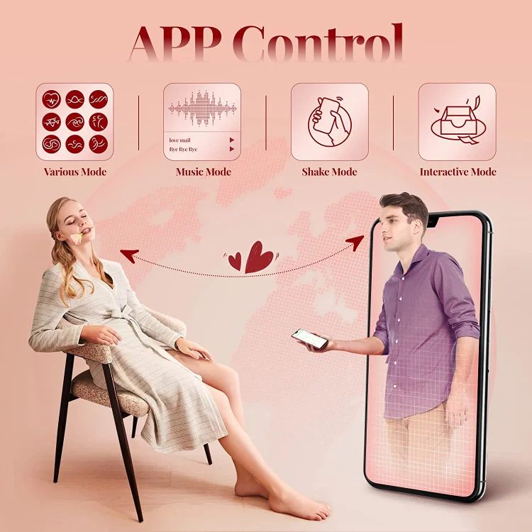 APP Control Realistic Dildo with 8 Thrusting & 8 Vibrating Modes