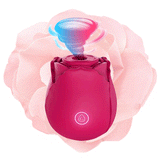 Omysky Flower 7-Frequency Suction Ruby Oral Sex Clítoris Vibrante Rosa Juguete 