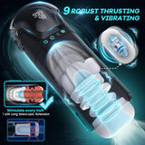 Penis Pump Sex Toy for Men with 9 Sucking & 9 Thrusting & 9 Vibrating APP Control Adult Toys Pocket Pussy