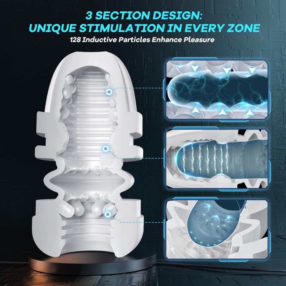 Penis Pump Sex Toy for Men with 9 Sucking & 9 Thrusting & 9 Vibrating APP Control Adult Toys Pocket Pussy