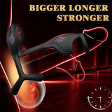 Penis Sleeve Ring for Male Couple Use APP Control 10 Vibrating Male Silicone Penis Ring