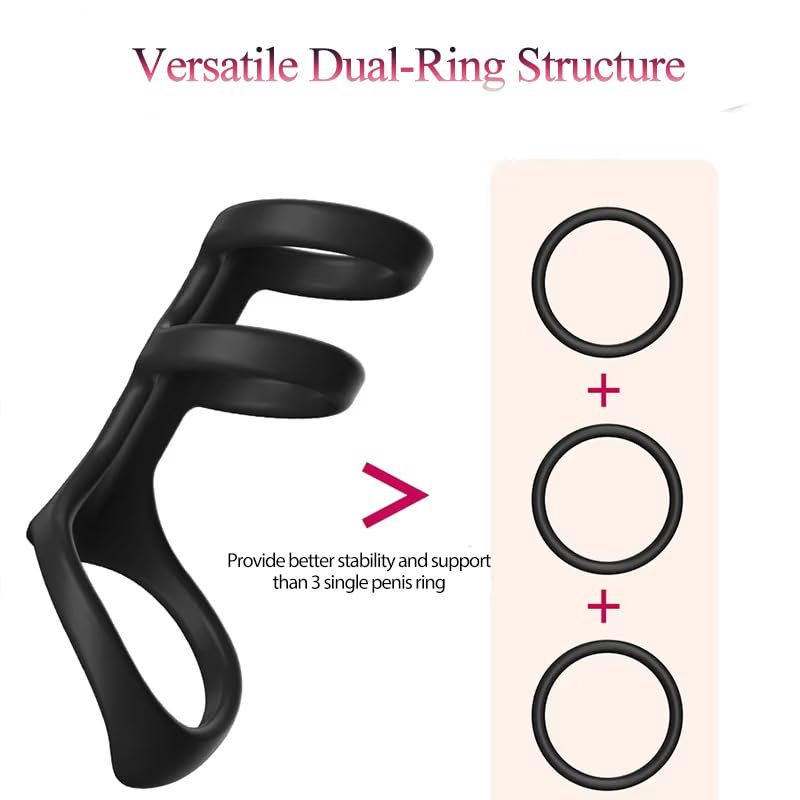 Penis Sleeve Sex Toys Triple Cock Rings for Male Penis Enlarger Penis Extender Delay Ejaculation