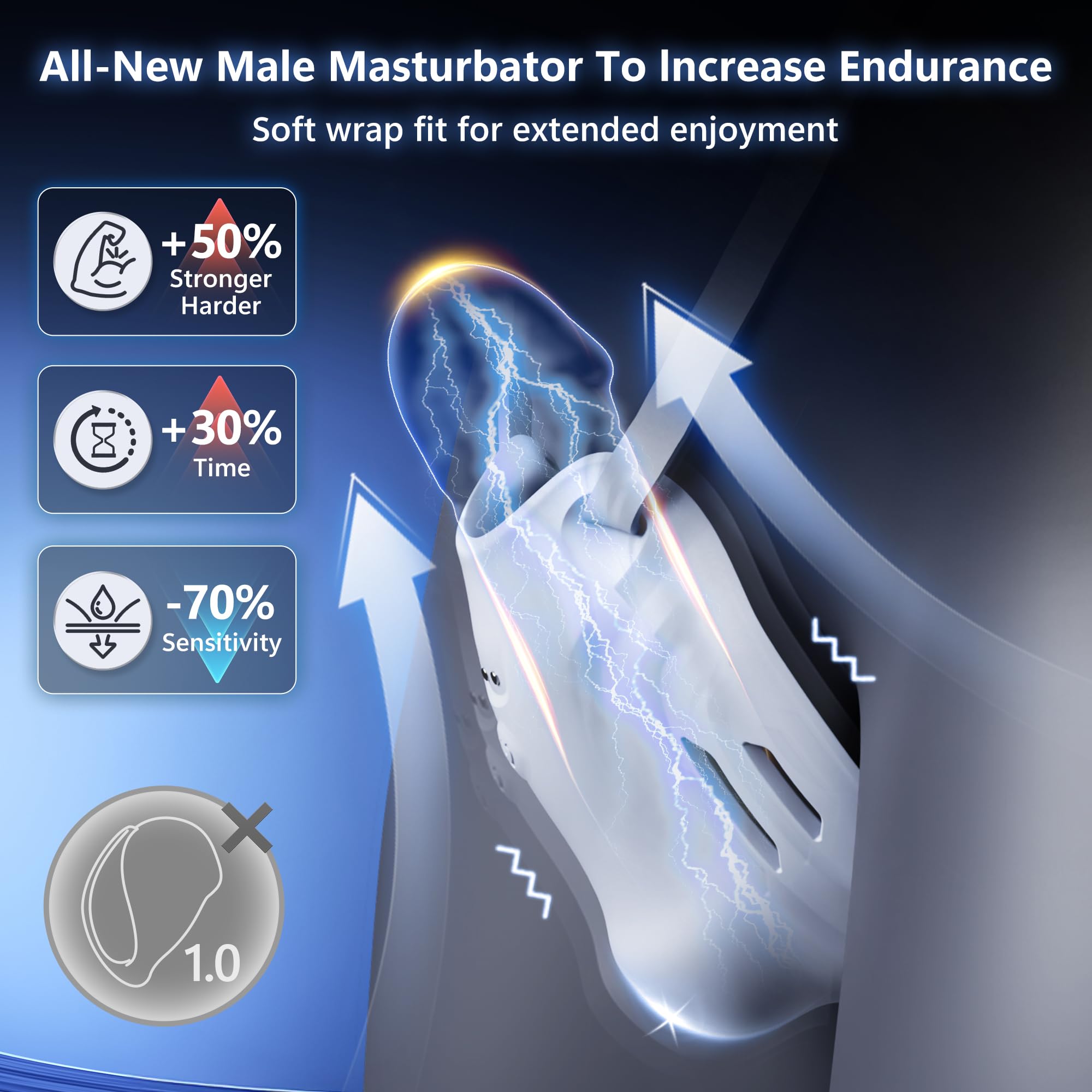 Penis Training Vibrator with 9 Speeds & AI Smart APP Control, Penis Vibrating Male Sex Toys Strokers Glans Trainer for Hands Free