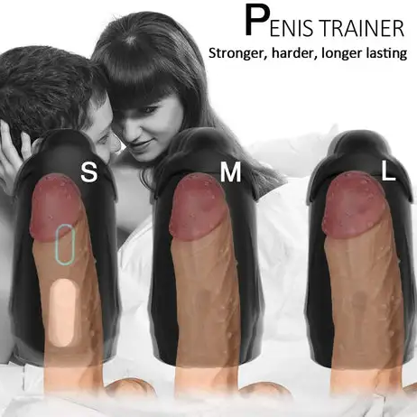 Penis Vibrator 2-Motor Penis Glans Training 10-Vibration Modes Penis Sleeve Male Masturbation Cup