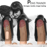 Vibrador de pene 2 motores entrenamiento del glande del pene 10 modos de vibración manga del pene copa de masturbación masculina 