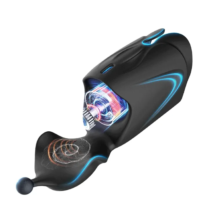 Penis Vibrator 2Motor Penis Glans Training 10Vibration Modes Penis S