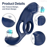 APP Control Penis Vibrator For Couple Vibrating Cock Ring with Clitoral Vibrator Penis Ring Sex Toys Cock Rings Penis Ring Delay Ejaculation