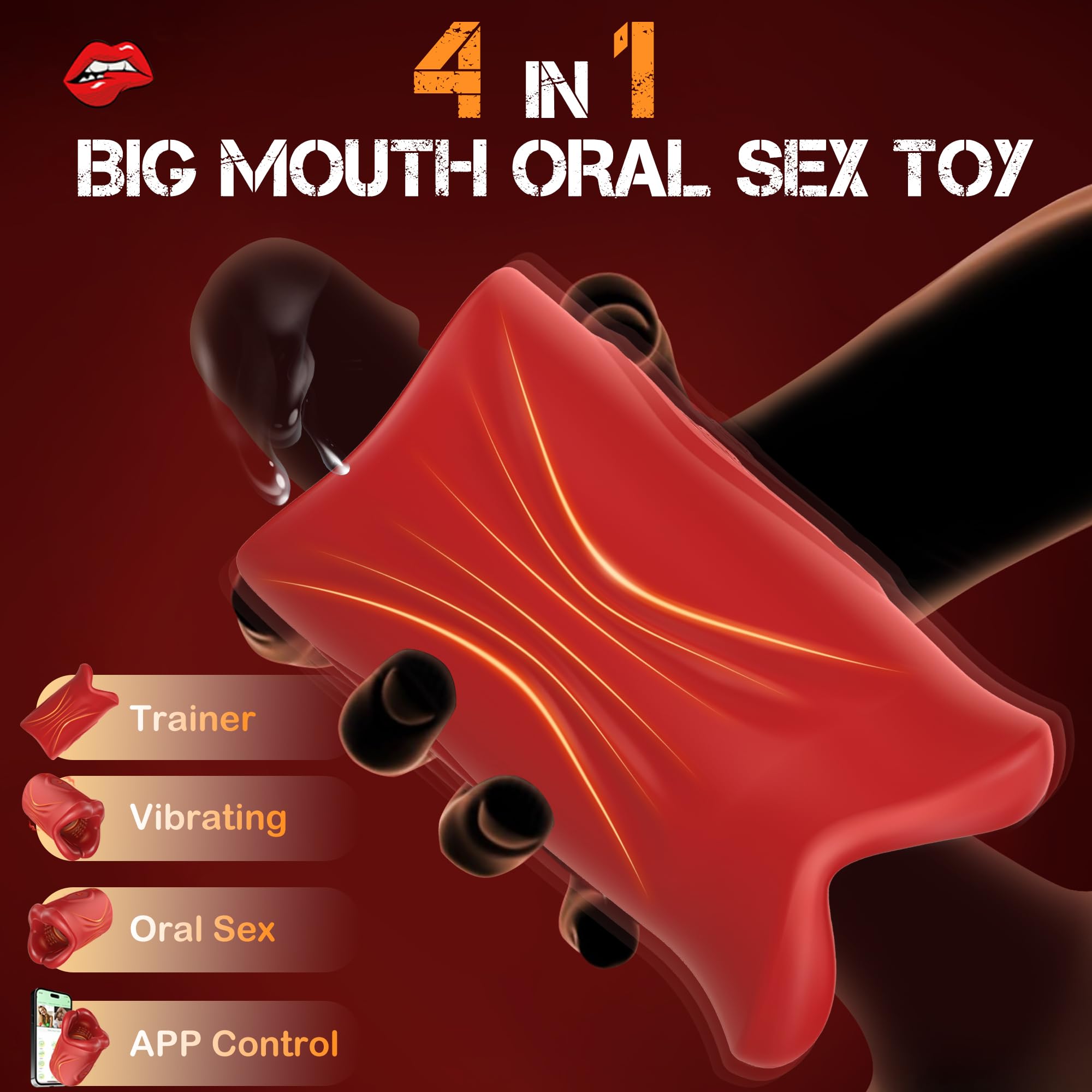 Penis Vibrator Open-Ended Penis Training Vibrator with APP Control & 9 Vibrations  Men Sex Toy Blowjob Machine Penis Extender