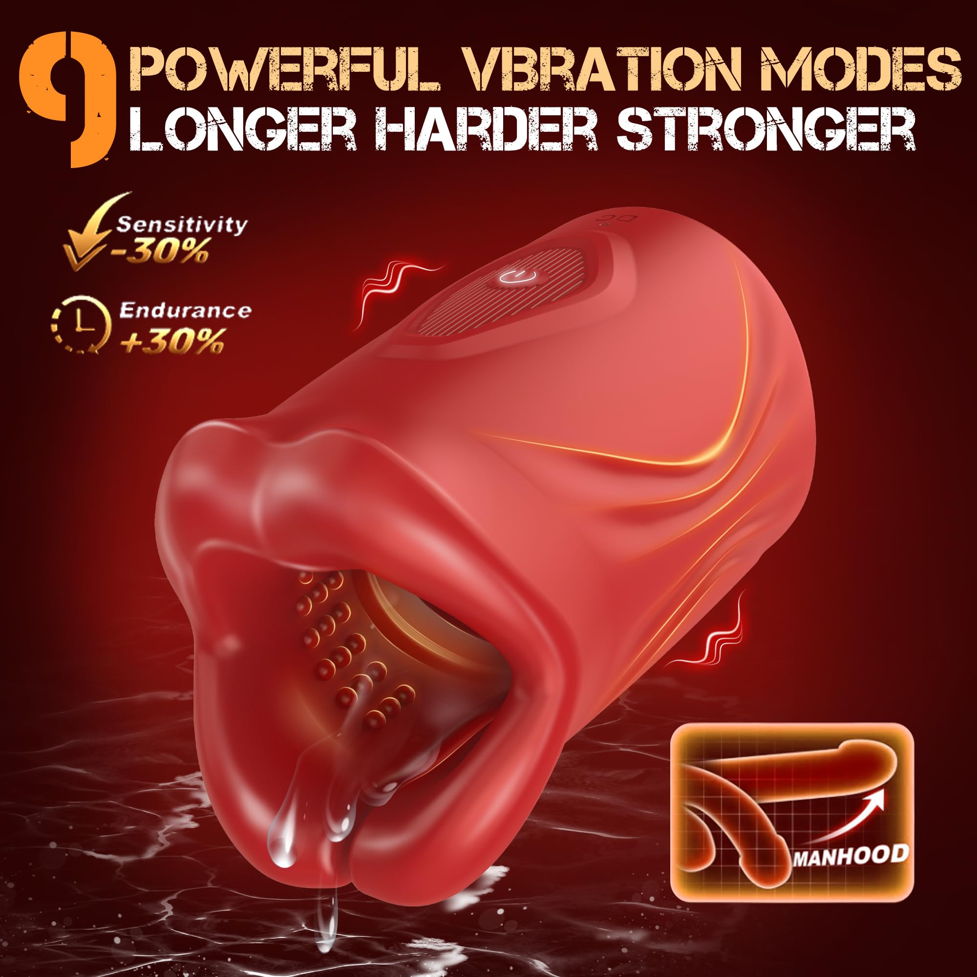 Penis Vibrator Open-Ended Penis Training Vibrator with APP Control & 9 Vibrations  Men Sex Toy Blowjob Machine Penis Extender