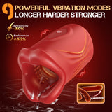 Penis Vibrator Open-Ended Penis Training Vibrator with APP Control & 9 Vibrations  Men Sex Toy Blowjob Machine Penis Extender