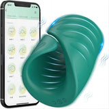 QUINCY APP Control Vibrador de entrenamiento de pene 9 modos de vibración Funda para pene 