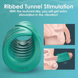 QUINCY APP Control Penis Training Vibrator 9 Vibration Modes Penis Sleeve