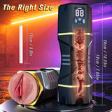 Realistic Pussy Male Masturbator 5 Sucking Blowjob Modes 9 Vibration Modes Masturbation Cup