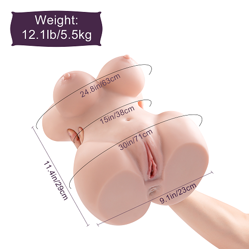 Realistic Sex Doll Miss White 3D Double Chanel Male Masturbator【US Stock Available Only】