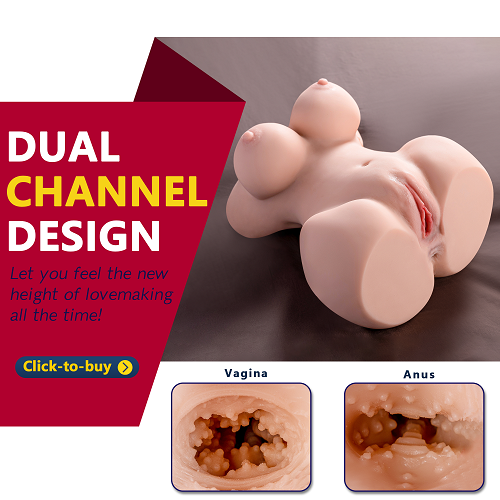 Realistic Sex Doll Miss White 3D Double Chanel Male Masturbator【US Stock Available Only】